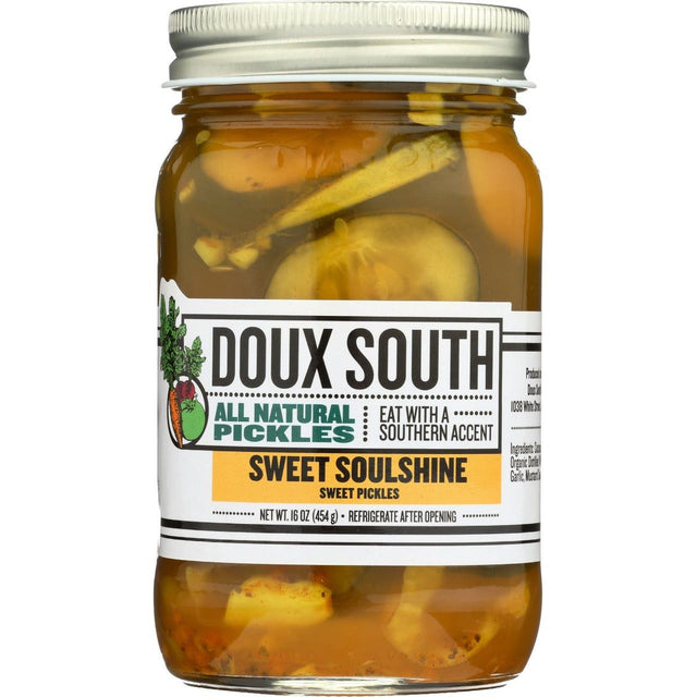 DOUX SOUTH: Sweet Soulshine Sweet Pickles, 16 oz - #tag1# - #tag2#