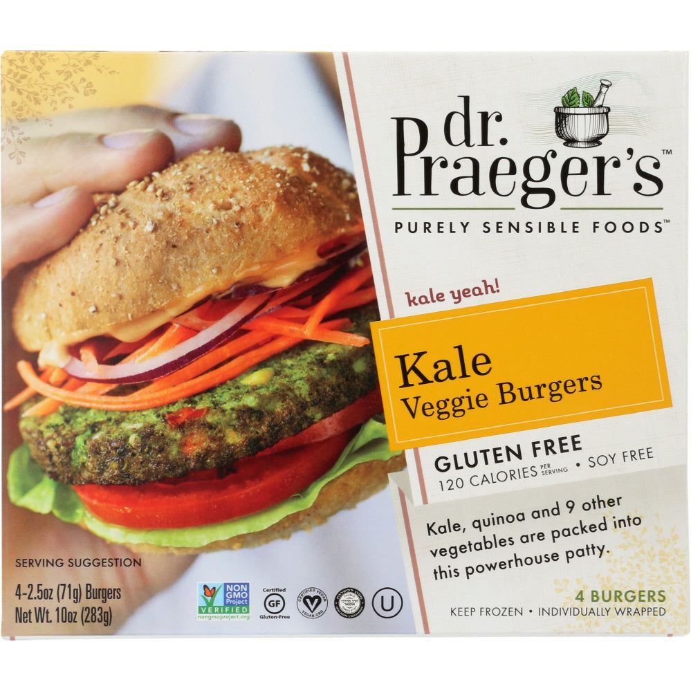 DR. PRAEGER'S: Kale Veggie Burgers, 10 oz - #tag1# - #tag2#