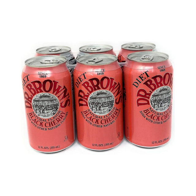 DR BROWNS: Diet Black Cherry Soda 6 Count, 72 oz - #tag1# - #tag2#