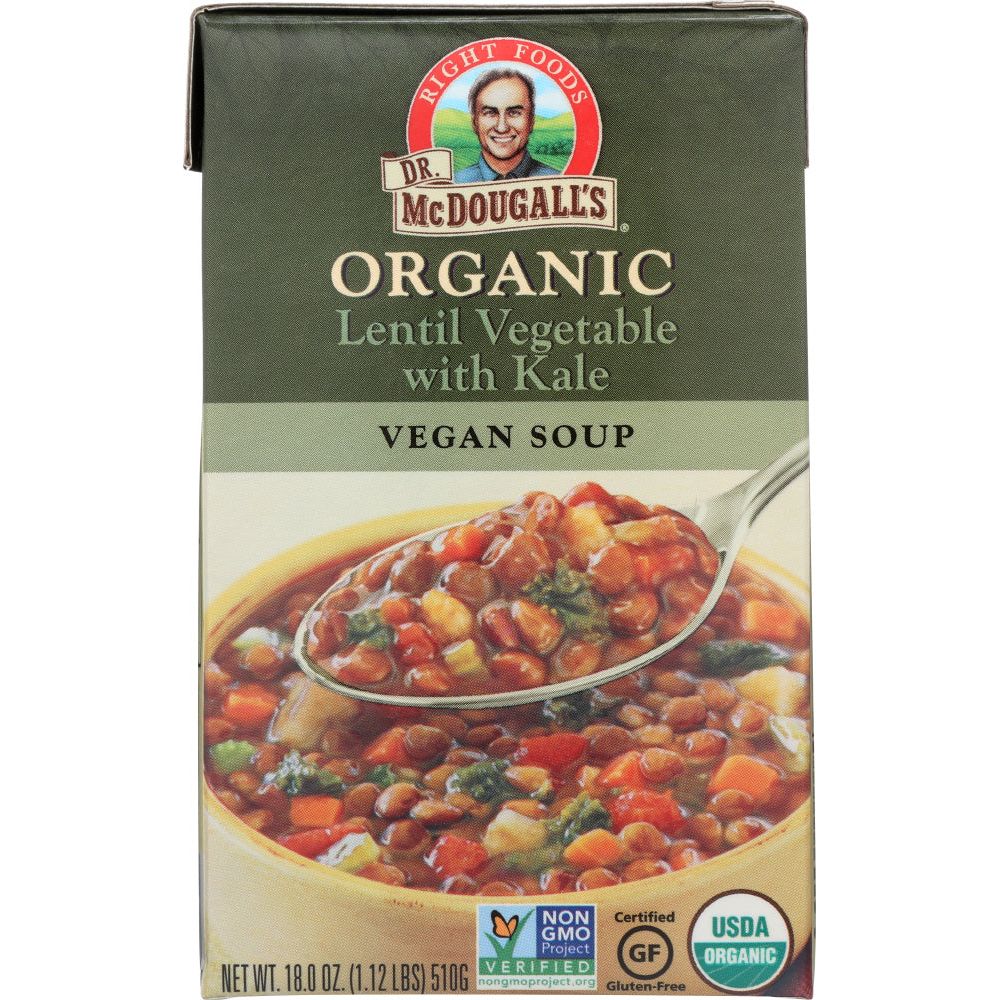 DR MCDOUGALLS: Soup Lentil Vegetable Organic, 18 oz - #tag1# - #tag2#