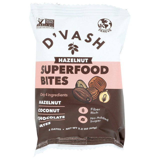 DVASH ORGANICS: Hazelnut Superfood Bites, 2.2 oz - #tag1# - #tag2#