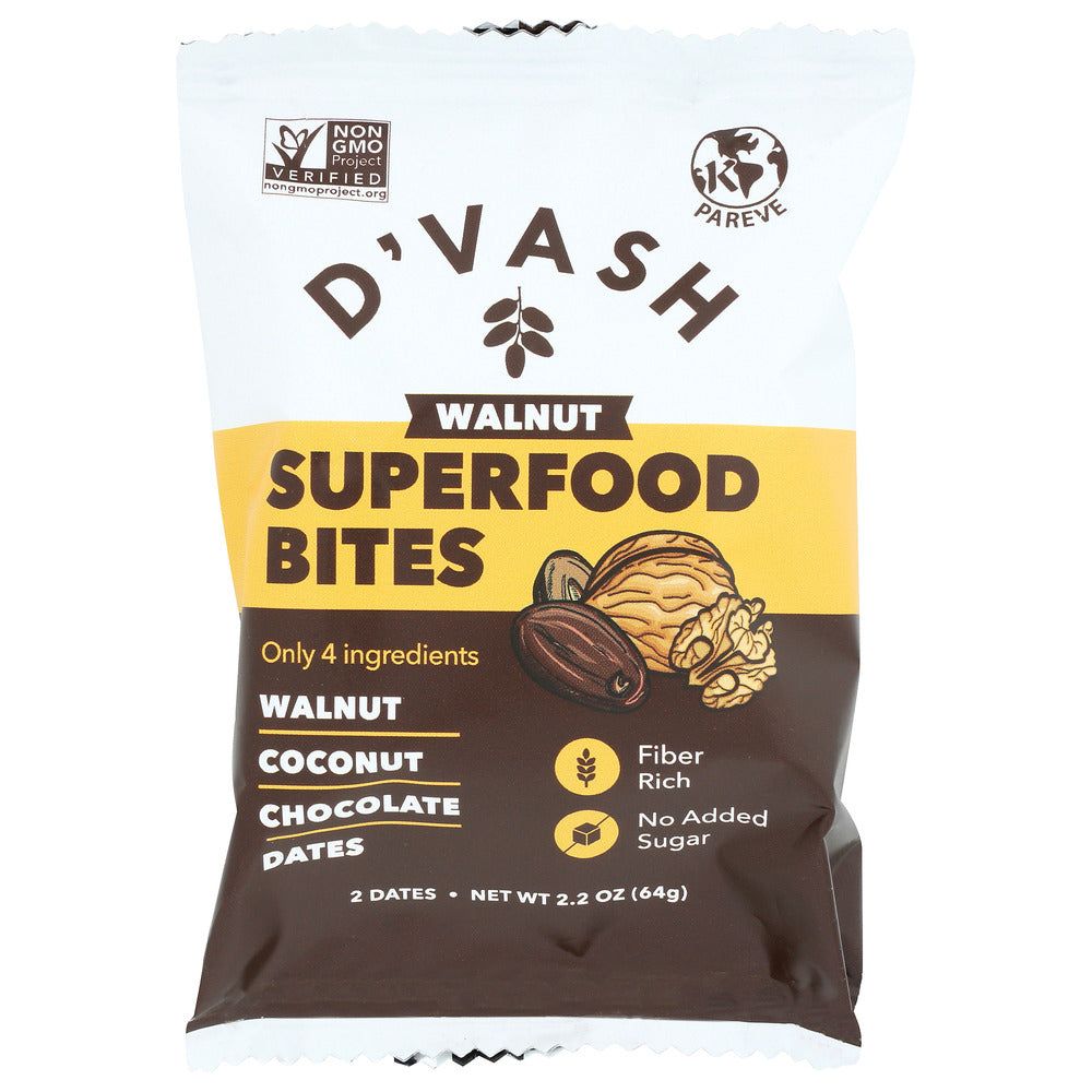 DVASH ORGANICS: Walnut Superfood Bites, 2.2 oz - #tag1# - #tag2#