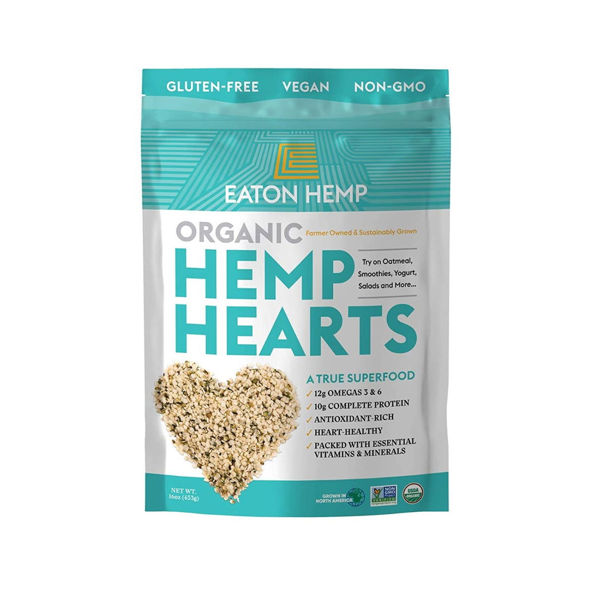 EATON HEMP: Organic Hemp Hearts, 16 oz - #tag1# - #tag2#