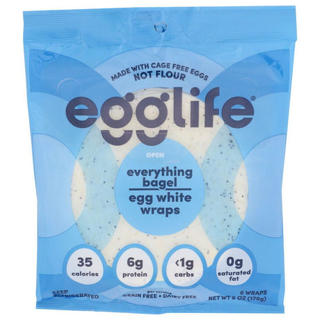 EGGLIFE: Wrap Egg White Evry Bagel, 6 ea - #tag1# - #tag2#