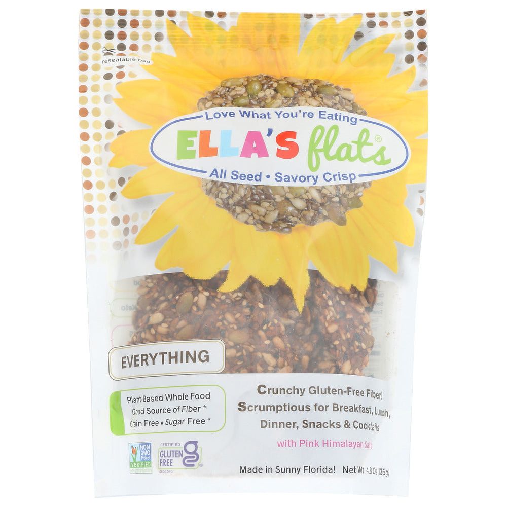 ELLAS FLATS: Everything All Seed Savory Crisp, 6 oz - #tag1# - #tag2#