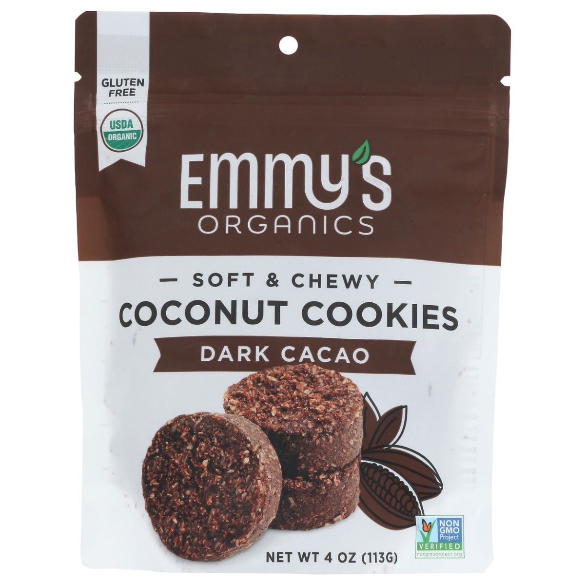 EMMYSORG: Dark Cacao Coconut Cookies, 4 oz - #tag1# - #tag2#