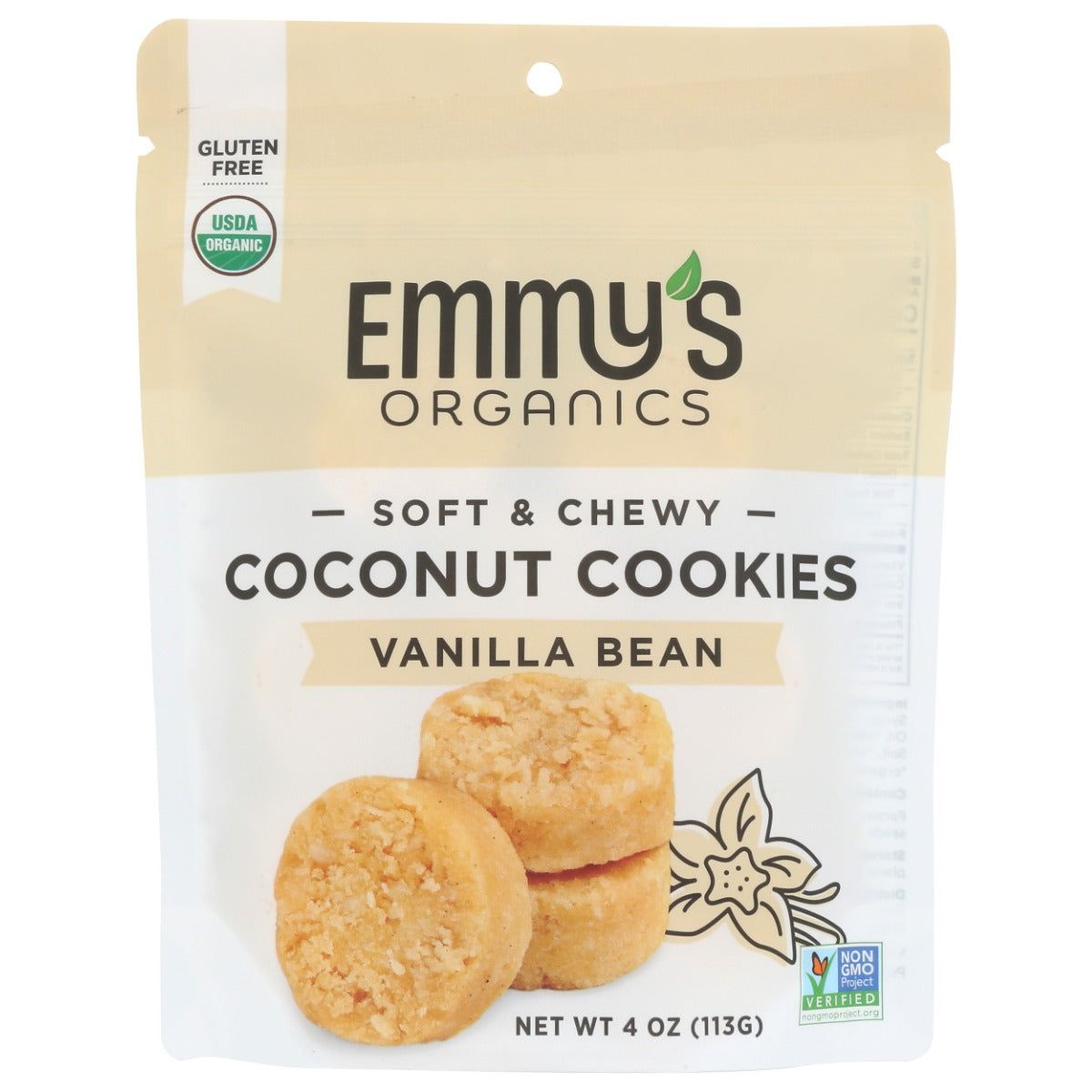 EMMYSORG: Vanilla Bean Coconut Cookies, 4 oz - #tag1# - #tag2#