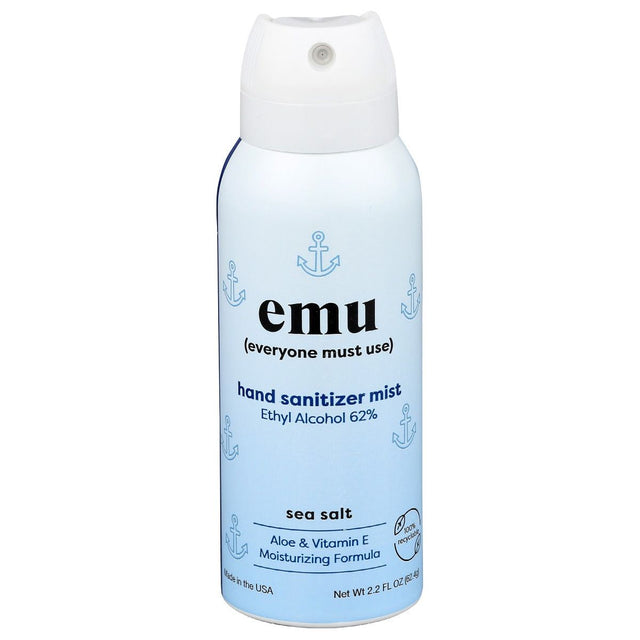 EMU: Sea Salt Hand Sanitizer Mist, 2.2 oz - #tag1# - #tag2#