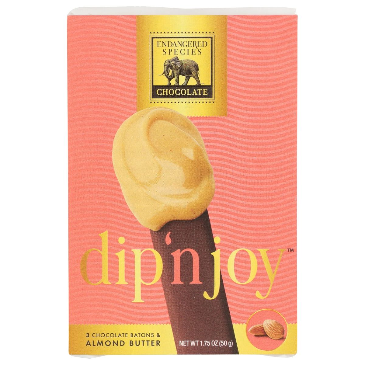ENDANGERED SPECIES: Dip N Joy Dark Chocolate Batons And Almond Butter, 1.75 oz - #tag1# - #tag2#
