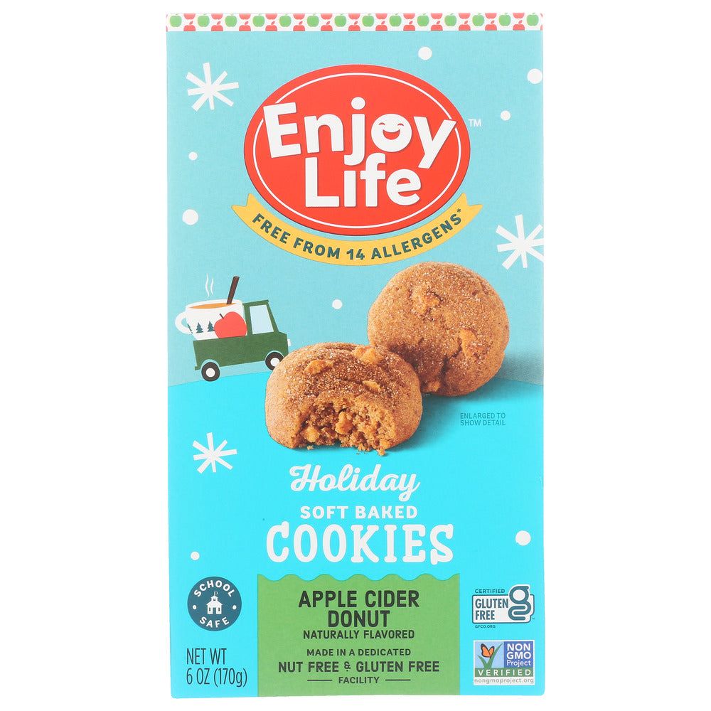 ENJOY LIFE: Holiday Soft Baked Cookies Apple Cider Donut, 6 oz - #tag1# - #tag2#