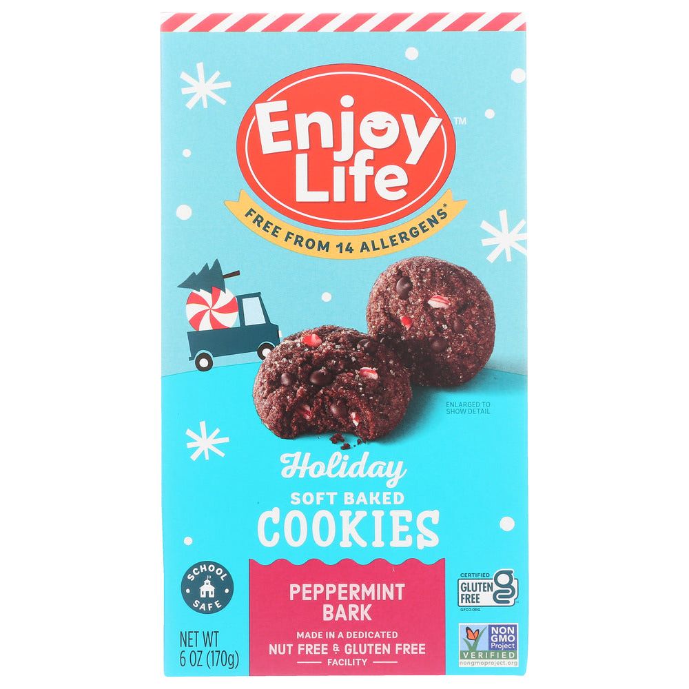 ENJOY LIFE: Holiday Soft Baked Cookies Peppermint Bark, 6 oz - #tag1# - #tag2#