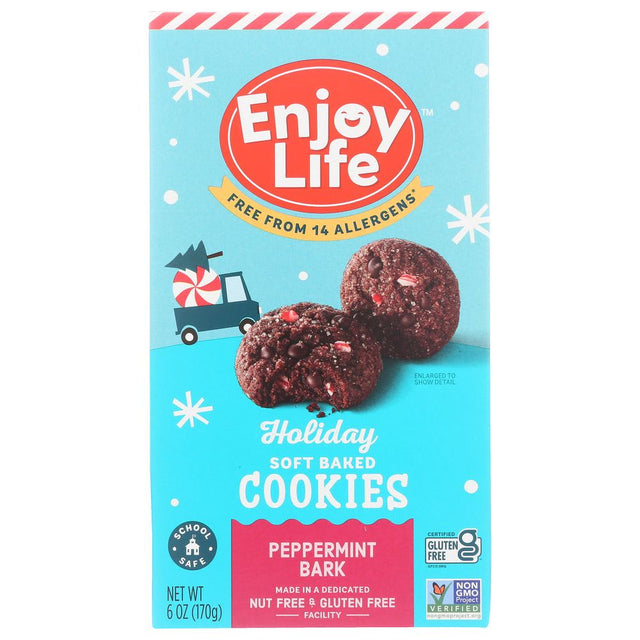 ENJOY LIFE: Holiday Soft Baked Cookies Peppermint Bark, 6 oz - #tag1# - #tag2#
