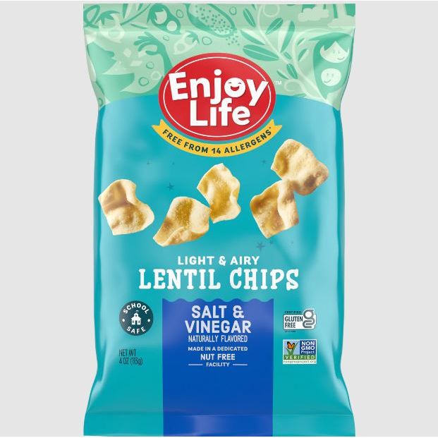 ENJOY LIFE: Salt Vinegar Lentil Chips, 4 oz - #tag1# - #tag2#