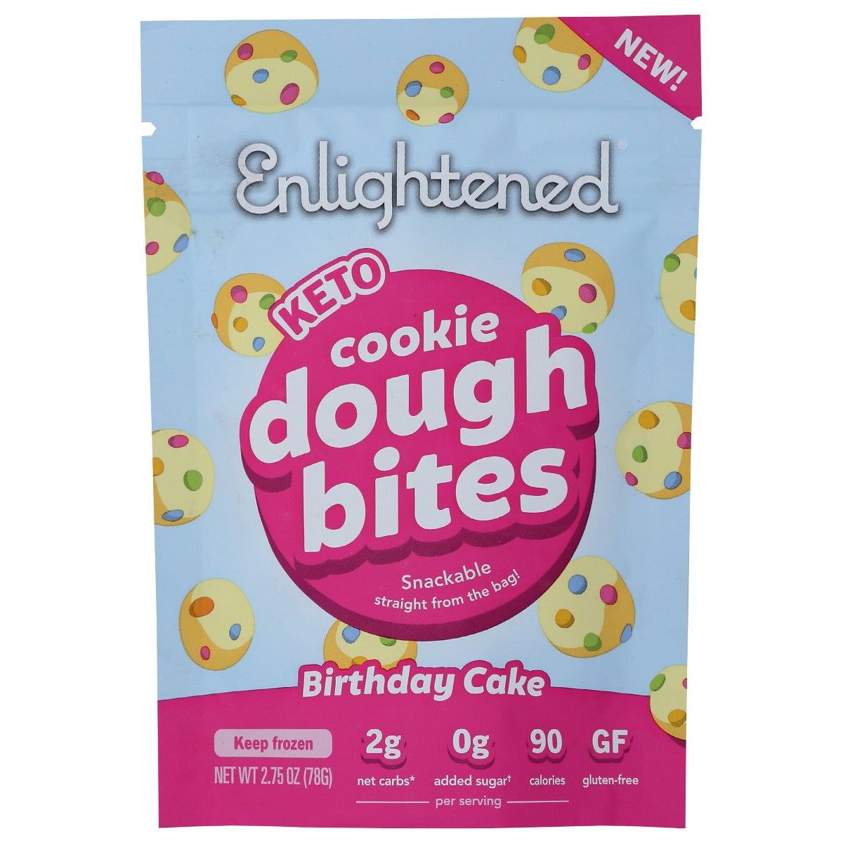 ENLIGHTENED: Bites Birthday Cake Cookie Dough, 2.75 oz - #tag1# - #tag2#