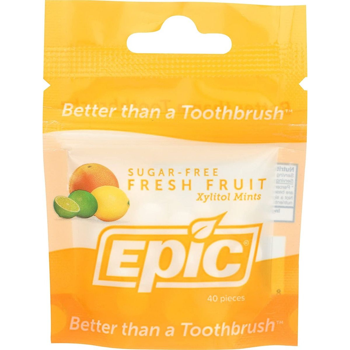 EPIC DENTAL: Mint Fruit Xylitol, 40 pc - #tag1# - #tag2#