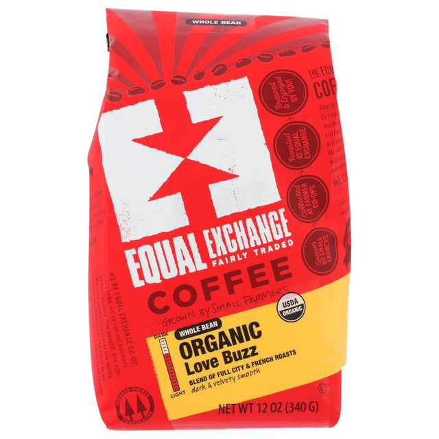 EQUAL EXCHANGE: Coffee Whole Bean Love Buzz Organic, 12 oz - #tag1# - #tag2#