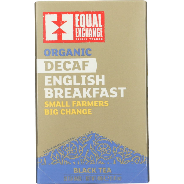 EQUAL EXCHANGE: English Breakfast Tea Decaf Organic, 20 bg - #tag1# - #tag2#