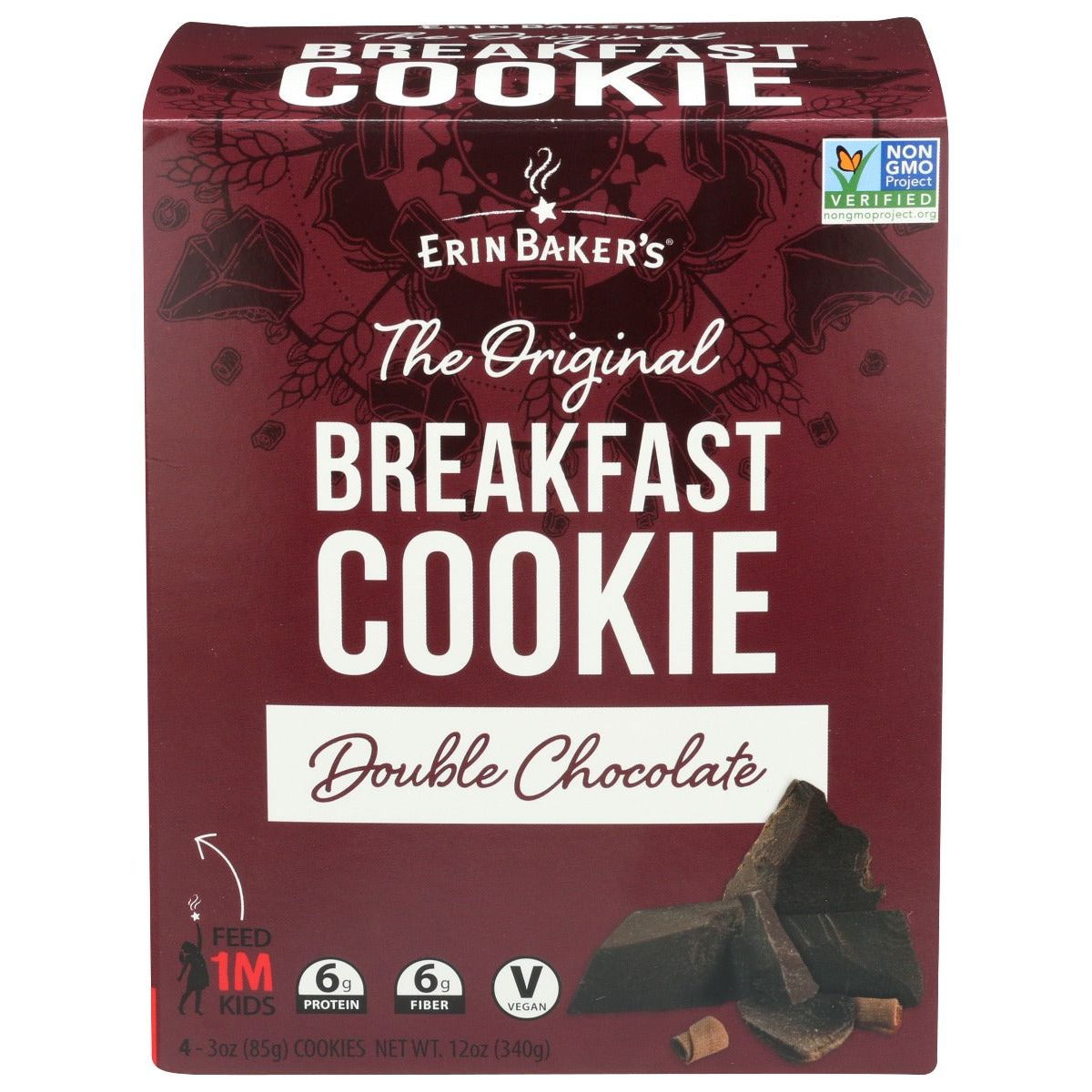 ERIN BAKERS: Breakfast Cookie Double Chocolate, 12 oz - #tag1# - #tag2#