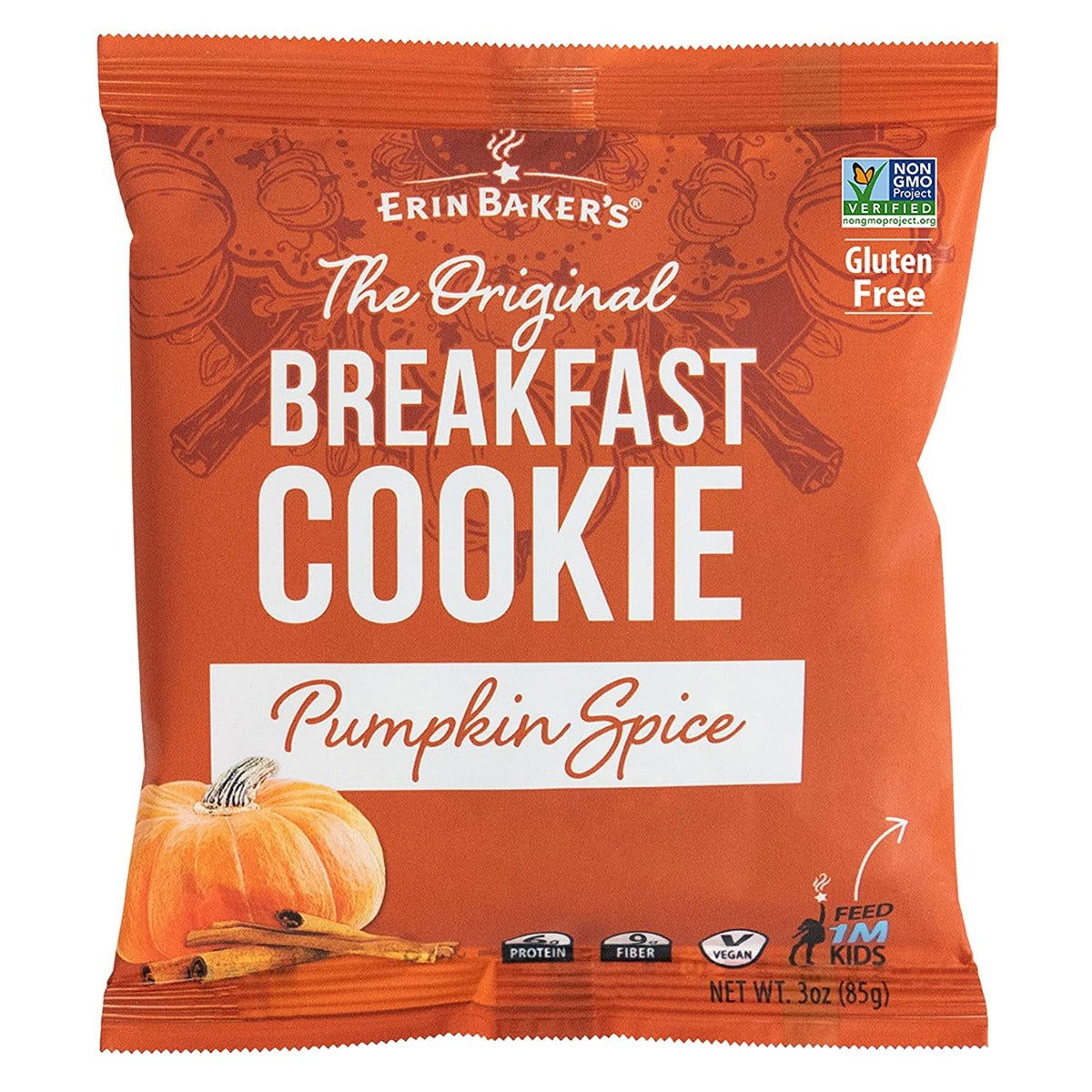 ERIN BAKERS: Cookie Brkfst Pumpkin Spc, 3 oz - #tag1# - #tag2#