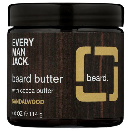 EVERY MAN JACK: Butter Beard Sandalwood, 4 oz - #tag1# - #tag2#