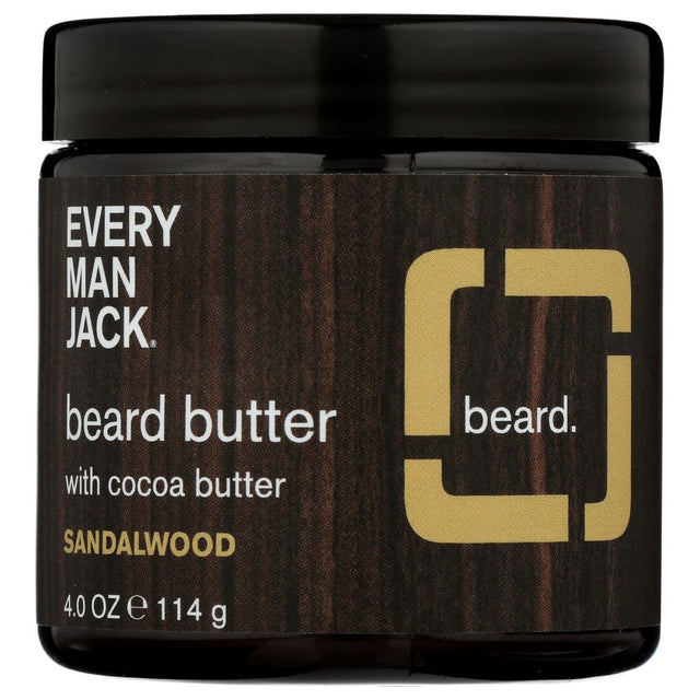 EVERY MAN JACK: Butter Beard Sandalwood, 4 oz - #tag1# - #tag2#