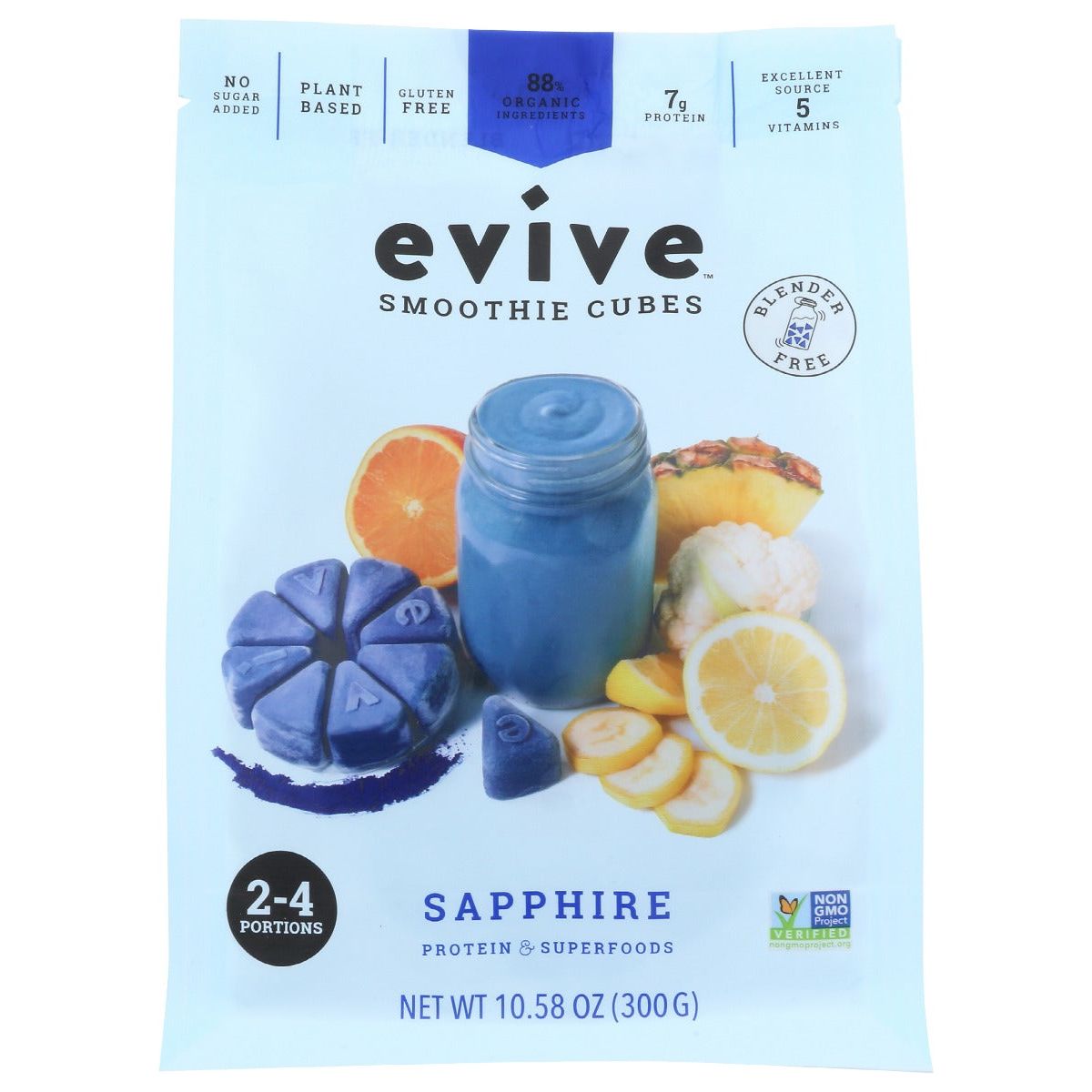 EVIVE SMOOTHIE CUBES: Cube Plnt Bsd Sapre Smthe, 10.58 oz - #tag1# - #tag2#