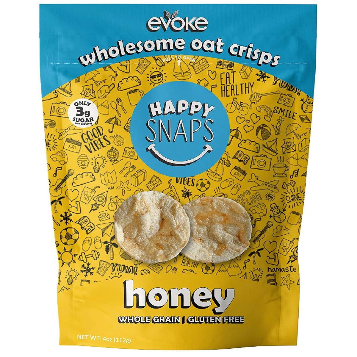 EVOKE HEALTHY FOODS: Honey Oat Crisp, 4 oz - #tag1# - #tag2#