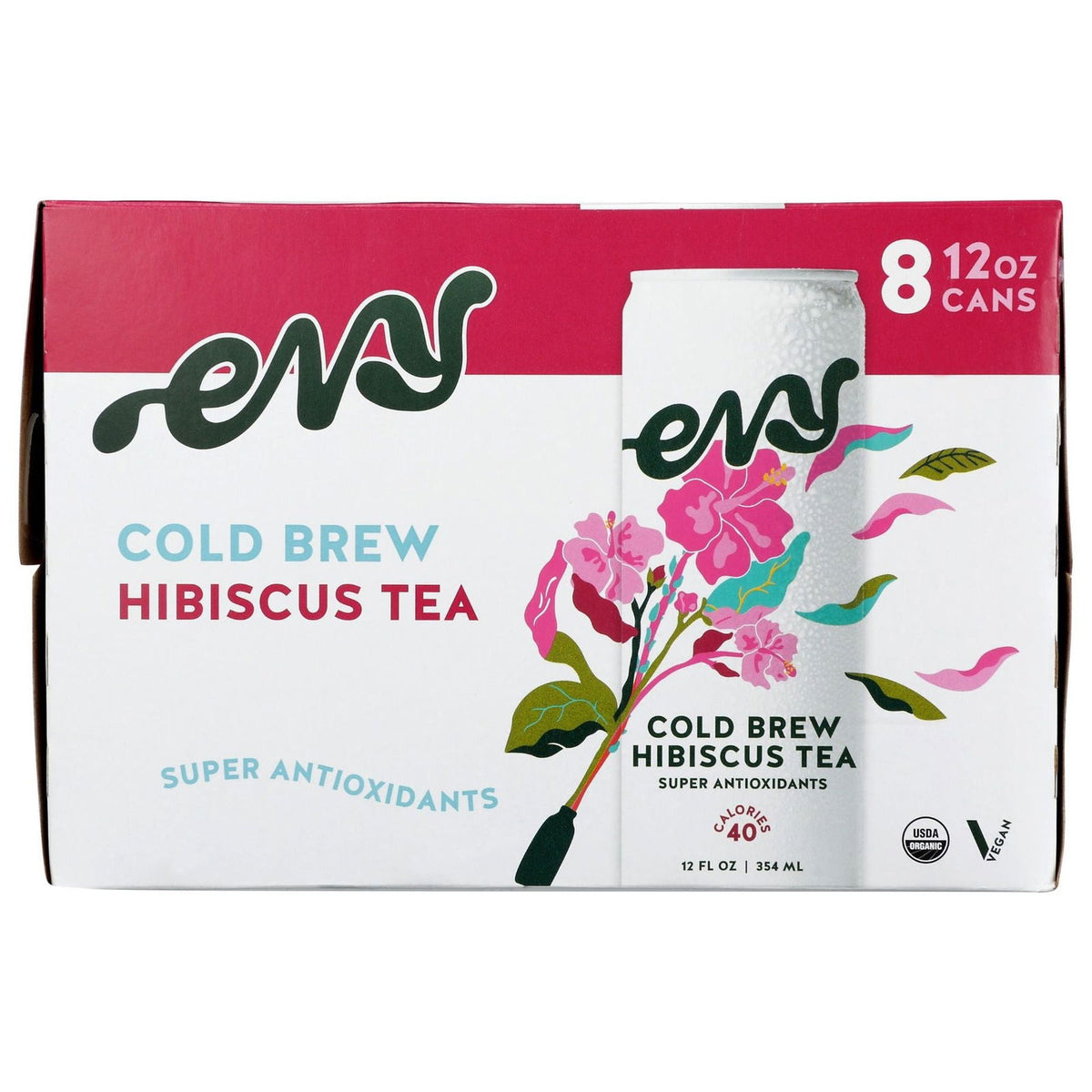 EVY TEA: Cold Brew Hibiscus Tea 8 Count, 96 fo - #tag1# - #tag2#