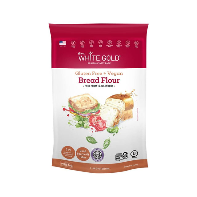 EXTRA WHITE GOLD: Gluten Free Bread Flour, 17.64 oz - #tag1# - #tag2#