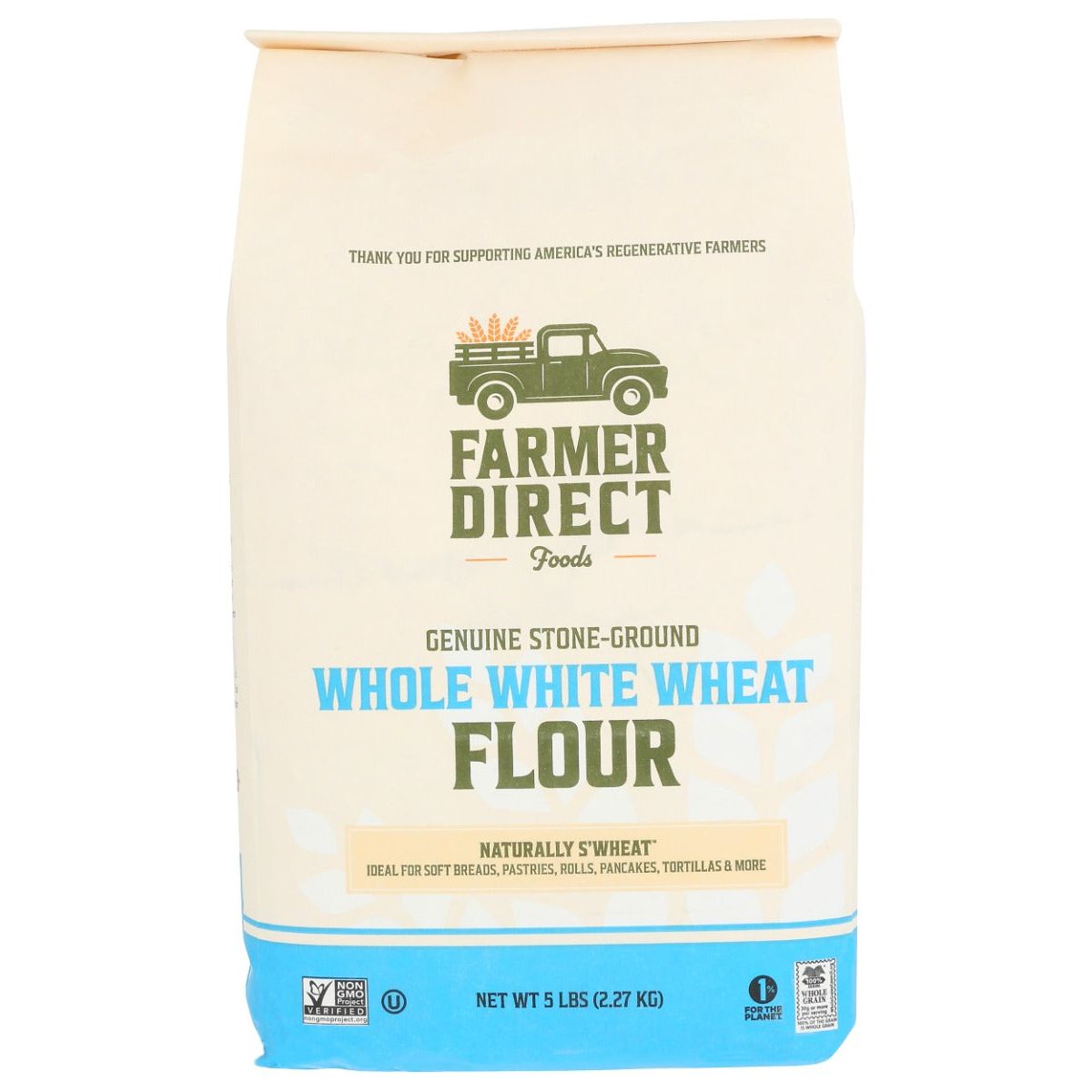 FARMER DIRECT FOODS: Whole White Wheat Flour, 5 lb - #tag1# - #tag2#