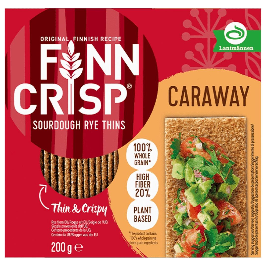 FINN CRISP: Caraway Crispbread, 7 oz - #tag1# - #tag2#