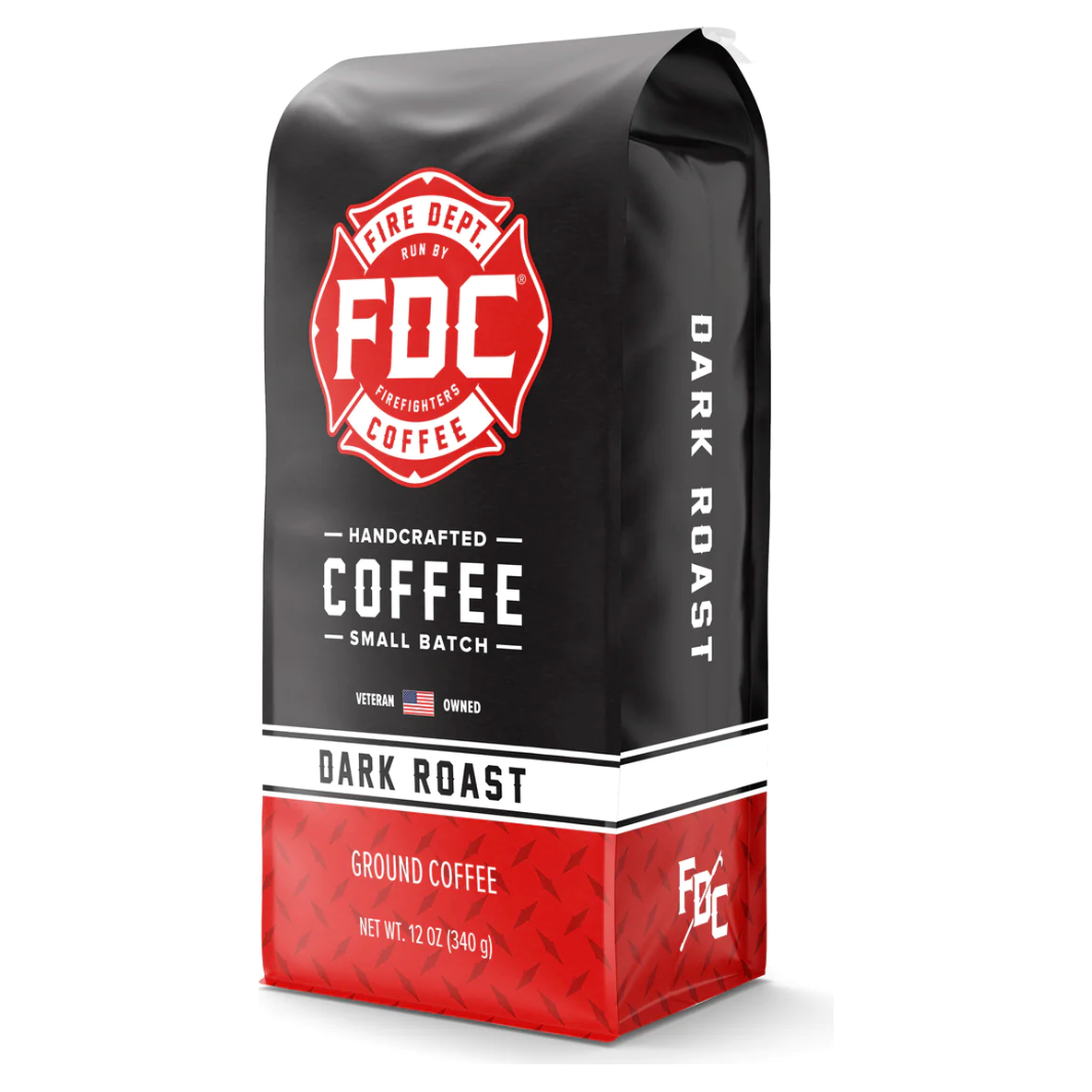 FIRE DEPARTMENT COFFEE: Coffee Grnd Dark Roast, 12 OZ - #tag1# - #tag2#