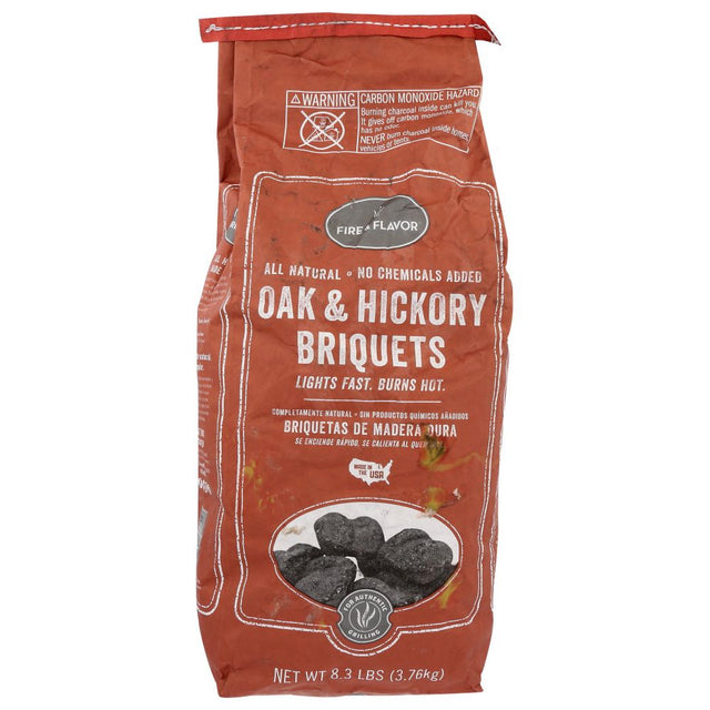 FIRE & FLAVOR: Briquets Oak & Hickory Charcoal, 8.3 lb - #tag1# - #tag2#