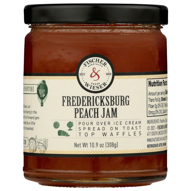 FISCHER & WIESER: Fredericksburg Peach Jam, 10.9 oz - #tag1# - #tag2#