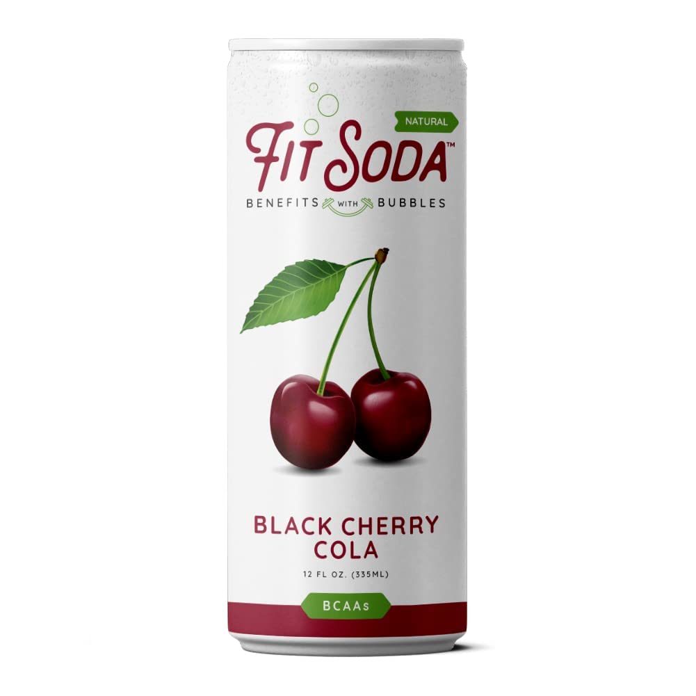 FIT SODA: Black Cherry Cola Soda, 12 fo - #tag1# - #tag2#