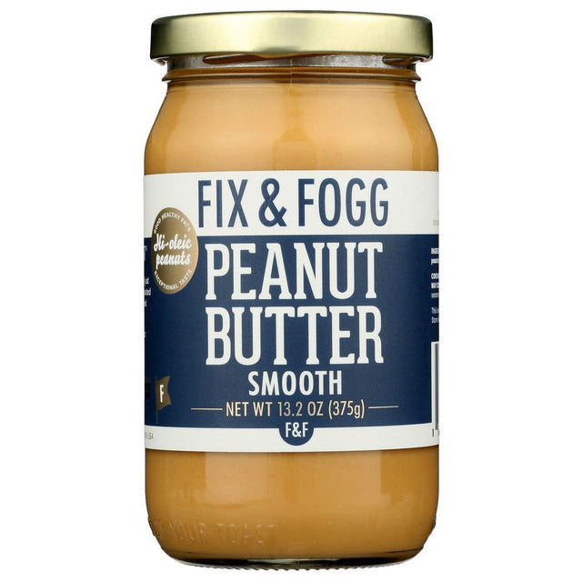 FIX & FOGG: Smooth Peanut Butter, 13.2 oz - #tag1# - #tag2#