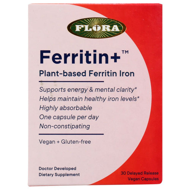 FLORA HEALTH: Iron Ferritin Plus, 30 vc - #tag1# - #tag2#