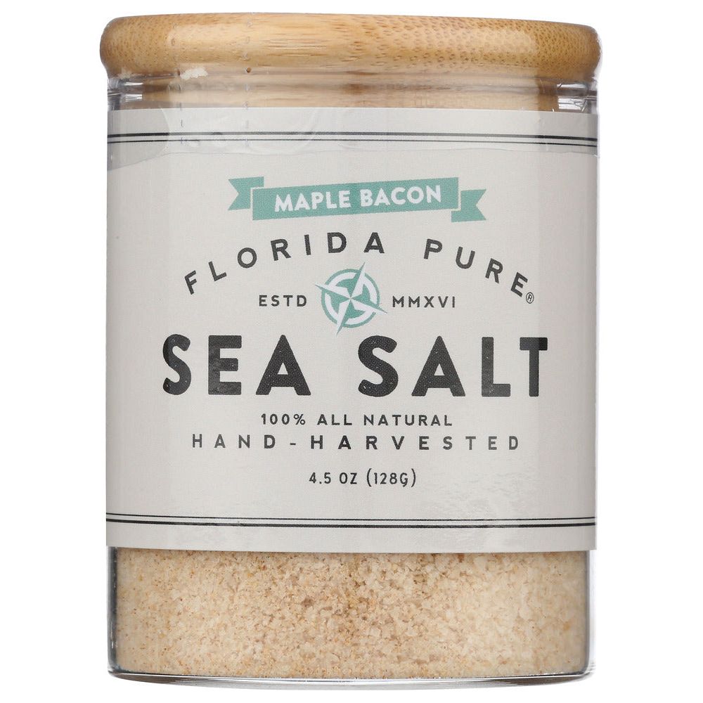 FLORIDA PURE: Maple Bacon Infused Sea Salt, 4.5 oz - #tag1# - #tag2#