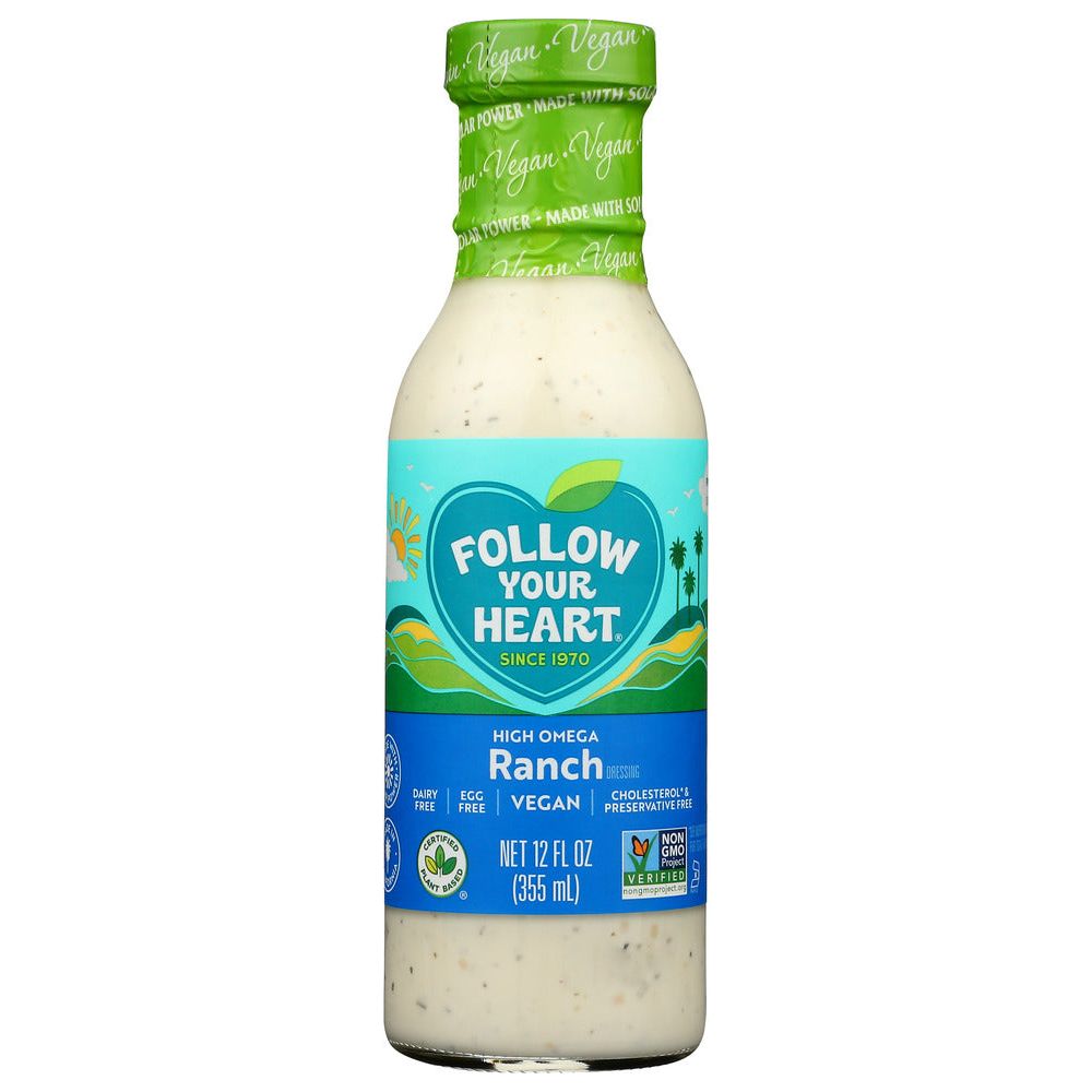 FOLLOW YOUR HEART: High Omega Vegan Ranch Salad Dressing, 12 Oz - #tag1# - #tag2#
