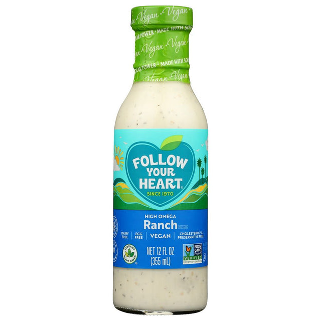 FOLLOW YOUR HEART: High Omega Vegan Ranch Salad Dressing, 12 Oz - #tag1# - #tag2#