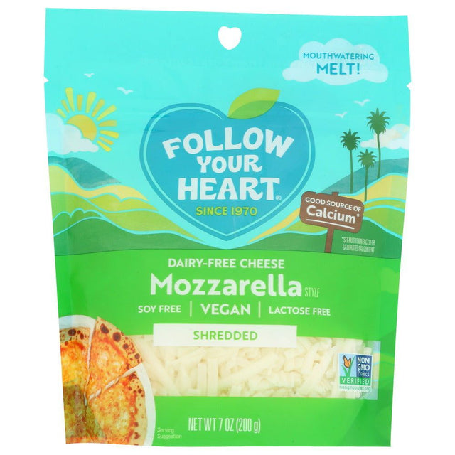 FOLLOW YOUR HEART: Mozzarella Shredded, 7 oz - #tag1# - #tag2#