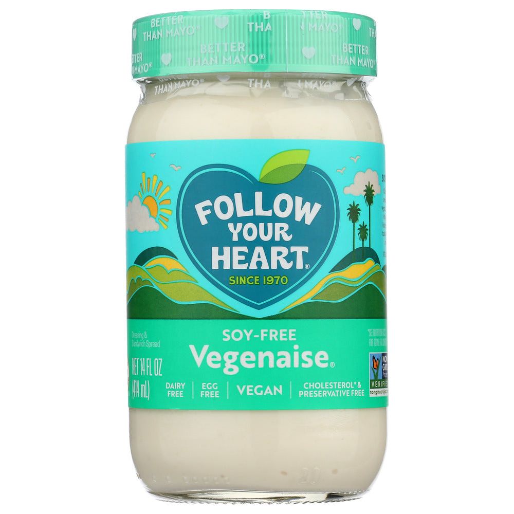 FOLLOW YOUR HEART: Vegenaise Soy-Free Dressing and Sandwich Spread, 16 oz - #tag1# - #tag2#
