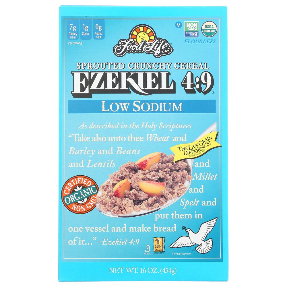 FOOD FOR LIFE: Ezekiel 4:9 Sprouted Low Sodium Crunchy Cereal, 16 oz - #tag1# - #tag2#