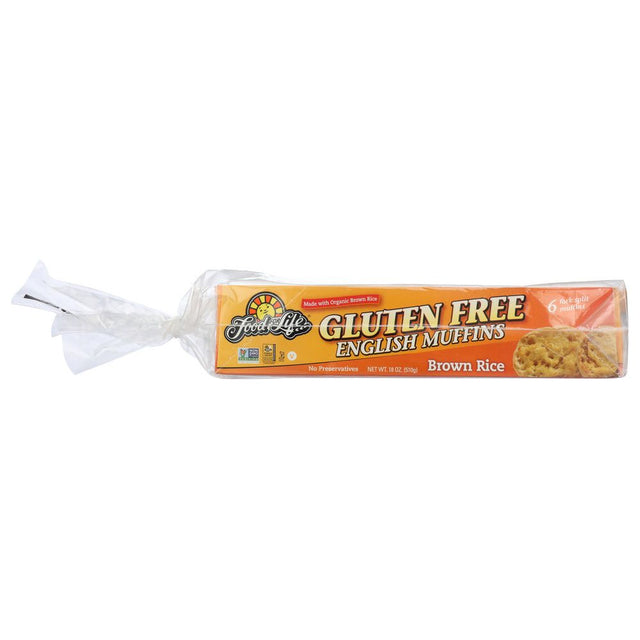 FOOD FOR LIFE: Gluten Free English Muffins Brown Rice, 18 oz - #tag1# - #tag2#