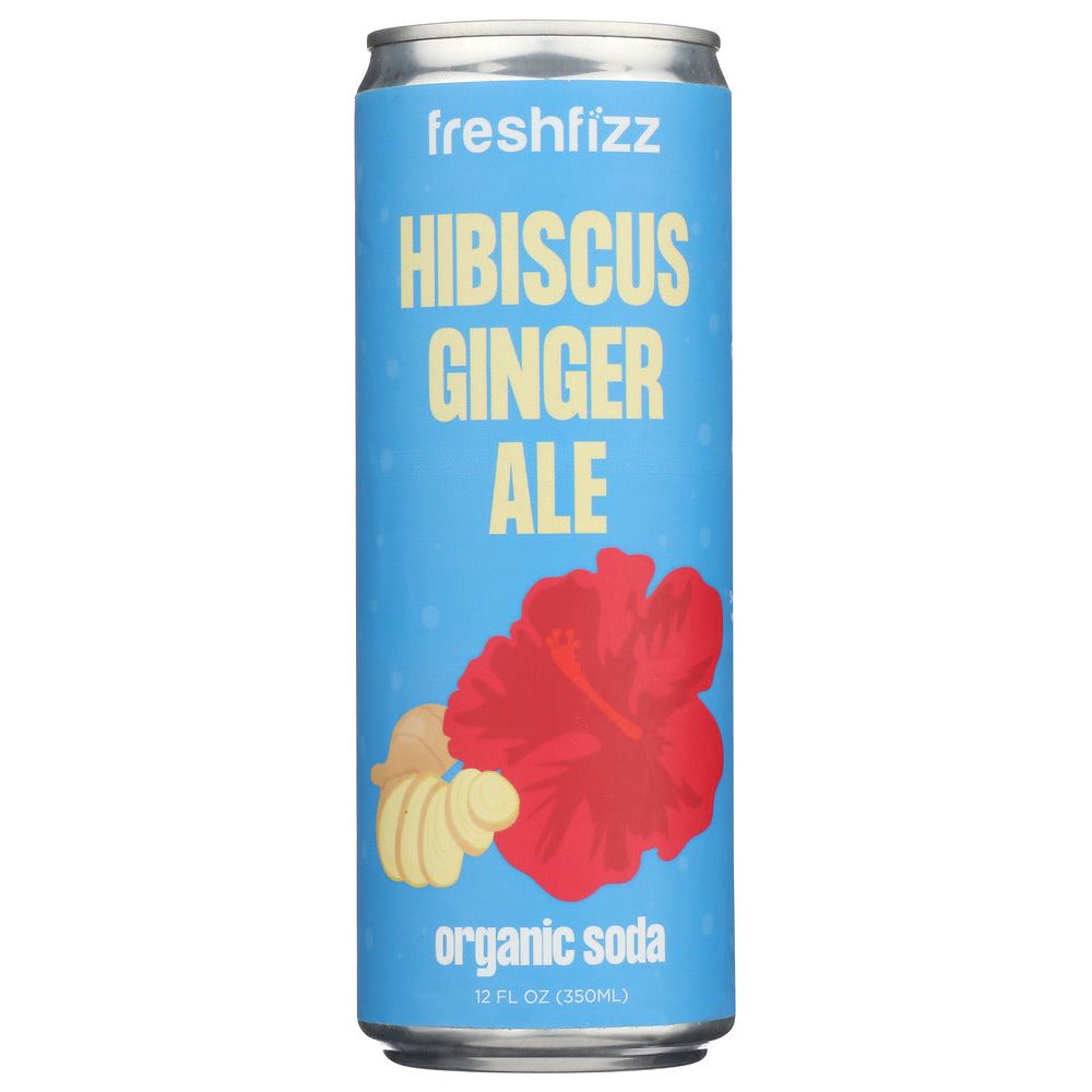 FRESH FIZZ: Hibiscus Ginger Ale, 12 fo - #tag1# - #tag2#