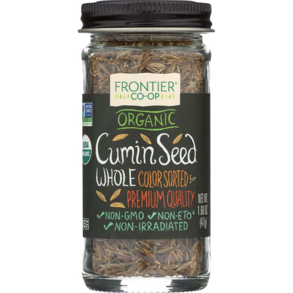 FRONTIER HERB: Organic Whole Cumin Seeds, 1.68 oz - #tag1# - #tag2#