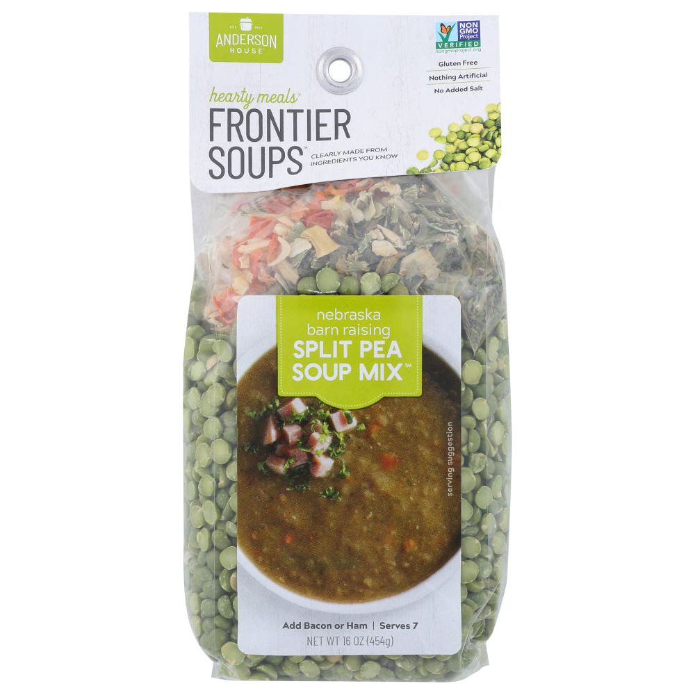 FRONTIER SOUP: Nebraska Barn Raising Split Pea Soup, 16 oz - #tag1# - #tag2#