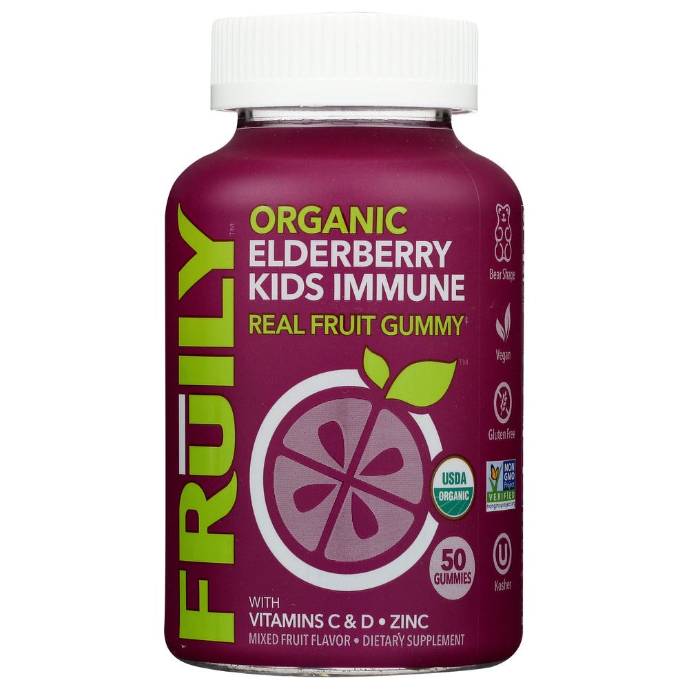 FRUILY: Kids Eldrbrry Immune Gmmy, 50 ea - #tag1# - #tag2#