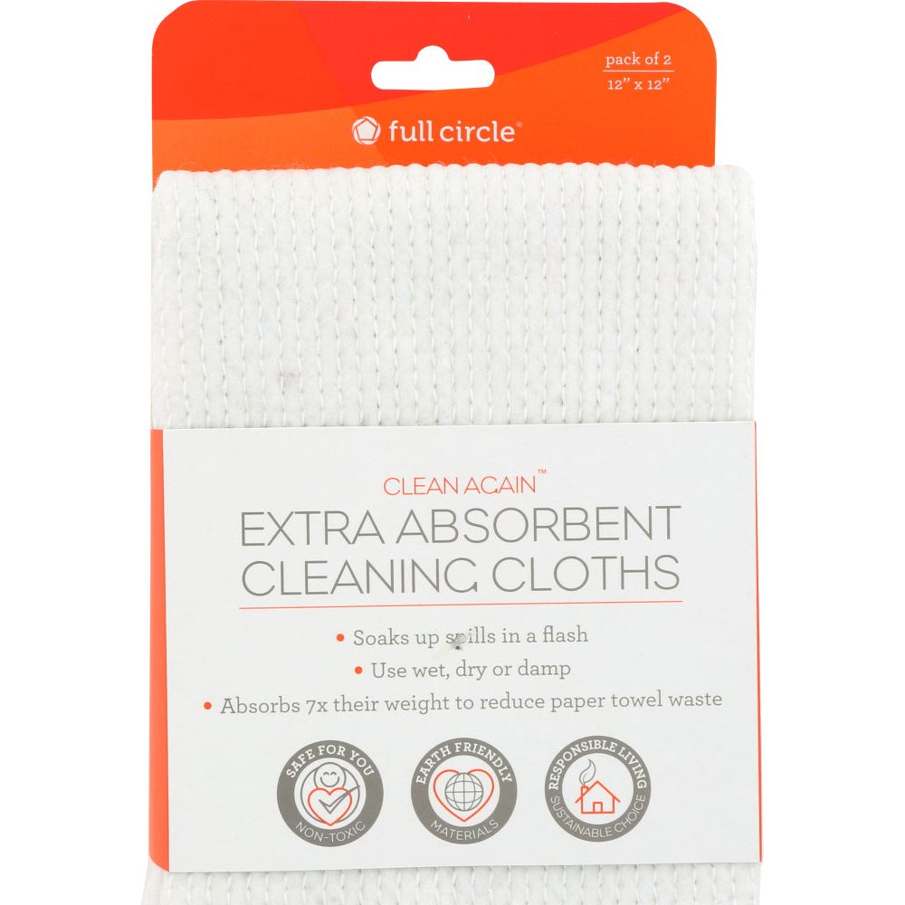 FULL CIRCLE HOME: Clean Again Extra Absorbent Cleaning Cloths, 1 ea - #tag1# - #tag2#
