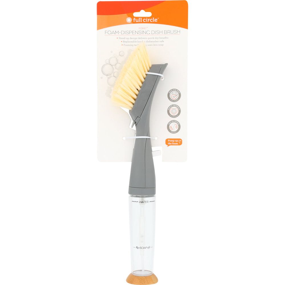 FULL CIRCLE HOME: Fomo Foam Dispensing Dish Brush Grey, 1 ea - #tag1# - #tag2#
